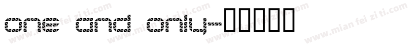 one and only字体转换
